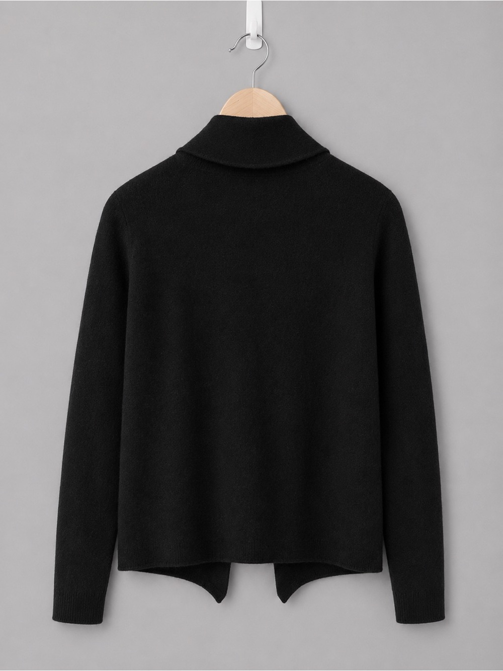 Charter Club Luxury 100% Cashmere Black Open Cardigan Sweater PL - Picture 4 of 5
